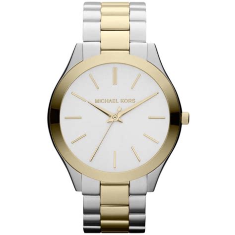 michael kors two tone watch expresso|Michael Kors mini runway.